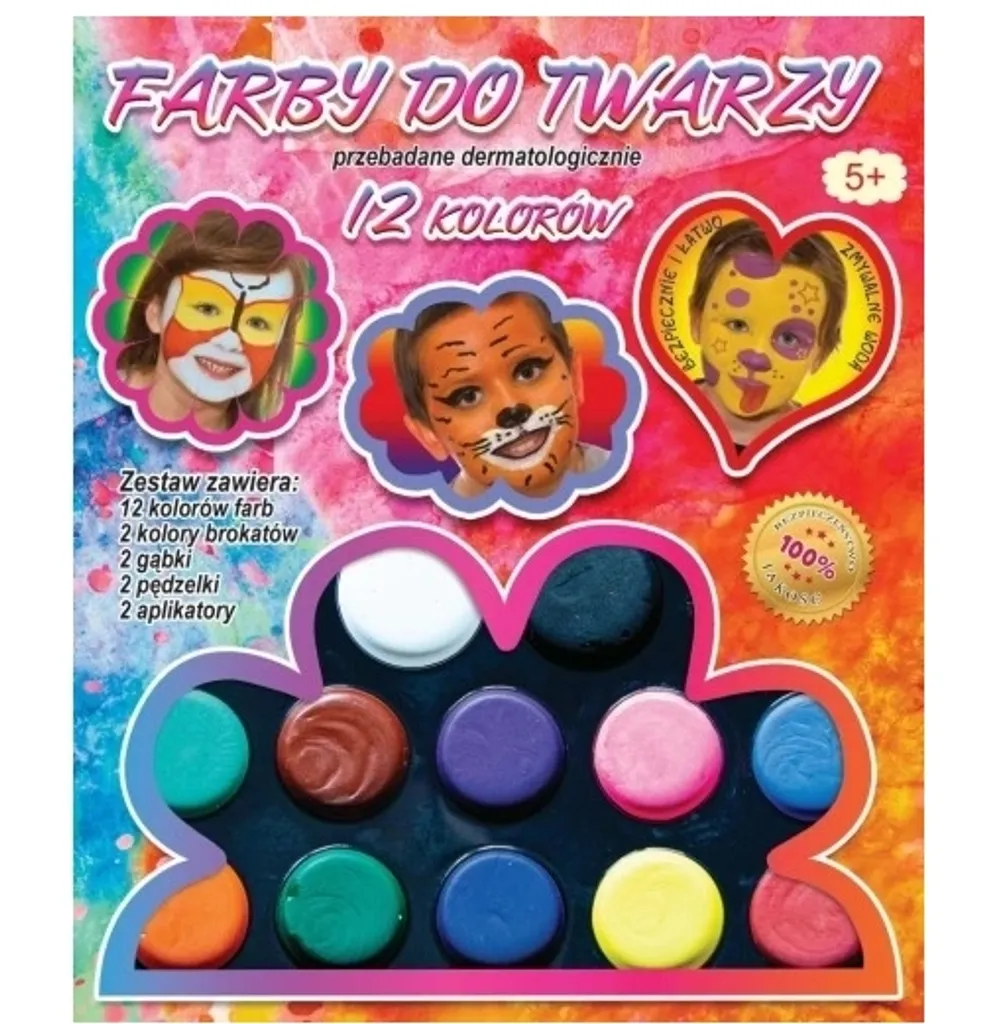 Pigments pour le visage 12 nuances pour maquillage de fête et festival