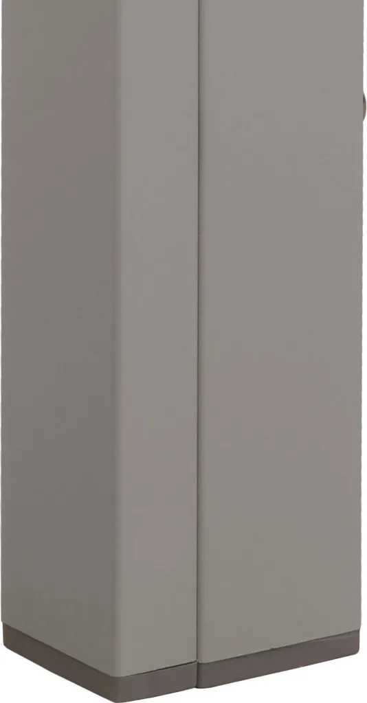 Table d'extérieur résistante aux intempéries en aluminium gris clair