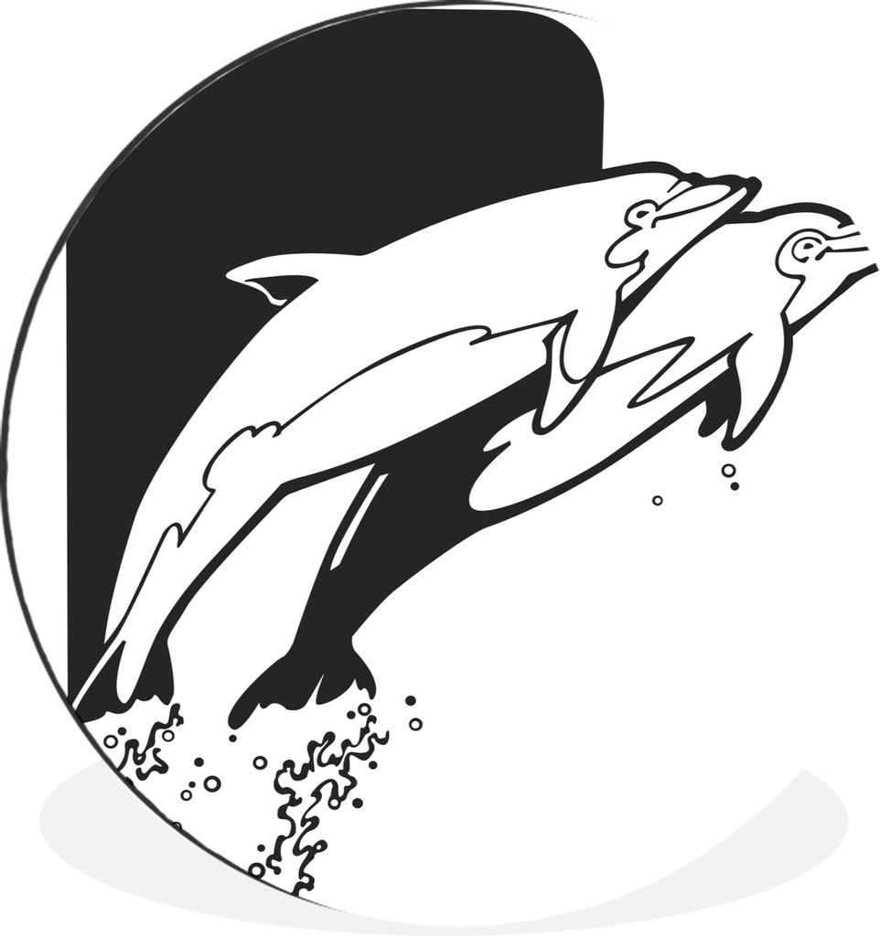 MuchoWow - Wand Bild - Wohnzimmer - Runde Bilder - Alubilder - Kunst für zu Hause - Aluminium - Wanddekoration