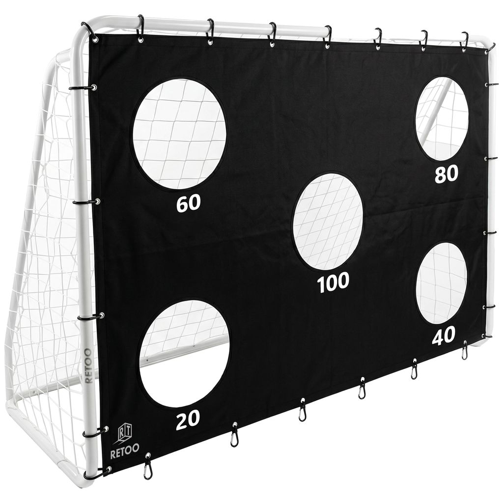 Fußballtor mit Torwand 240 x 170 x 85 cm Training für Produktbild 