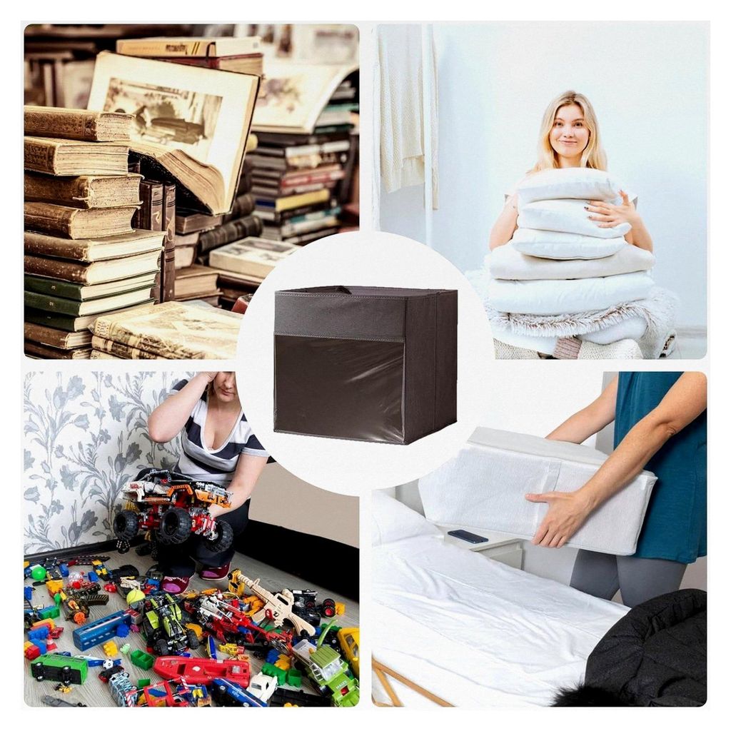 Würfelorganizer | Faltbarer Spielzeug-Organizer, platzsparende Box, Vlieswürfel für Vorratskammer, Kinderzimmer, Schrank, Wohnheim