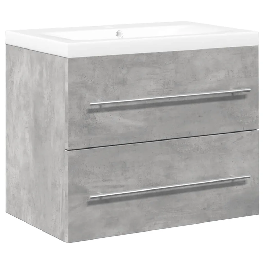Set Mobili da Bagno vidaXL Grigio Cemento - Risparmio e Stile in 2 Pezzi