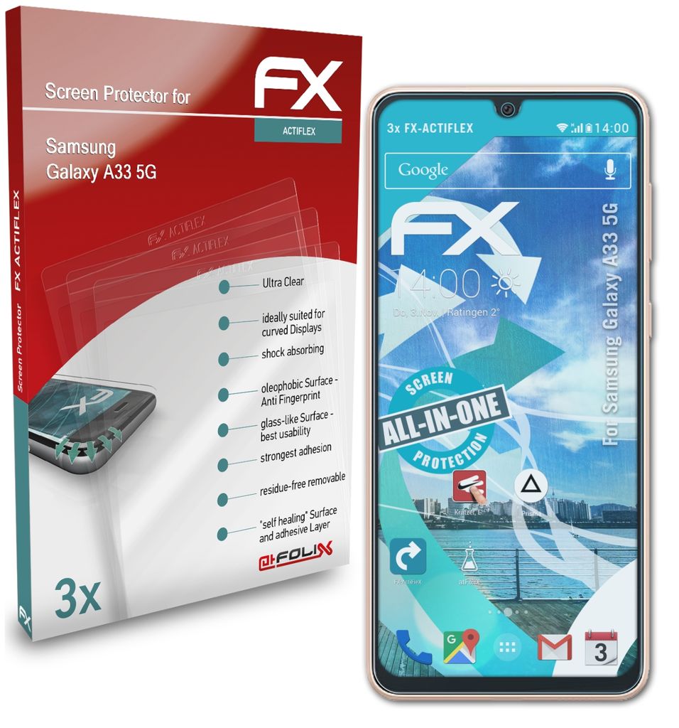Displayschutz@FoliX atFoliX FX-Antireflex Premium Non-Reflective Screen Protector for Samsung
