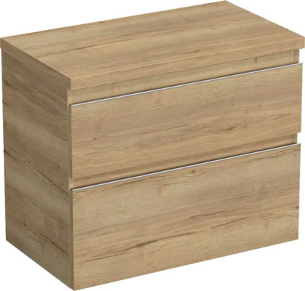 Jungborn Waschtischunterschrank TRENTA BxHxT 76,7 x 64,6 x 44,5 cm Frontfarbe eiche holzdekor TRE DESK 80 2Z S 80
