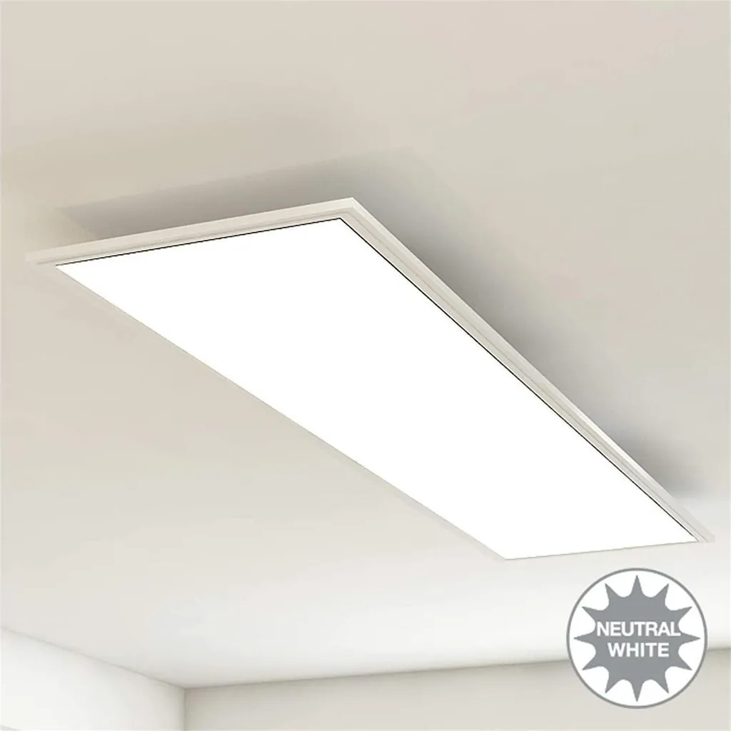 Panneau LED Briloner Leuchten Simple 38W 4100lm 120x30cm Blanc - 2