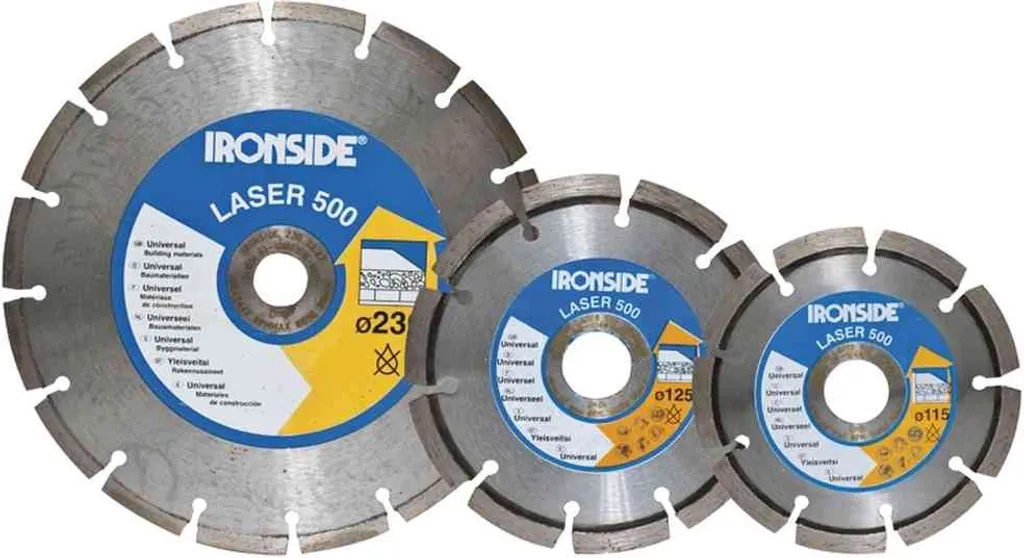 Meule diamantée 230mm Ironside : coupez sans effort les matériaux durs