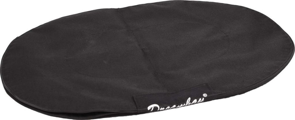 Flamingo Bezug für Dreambay oval schwarz, Maße: 65 x 45 x 9 cm