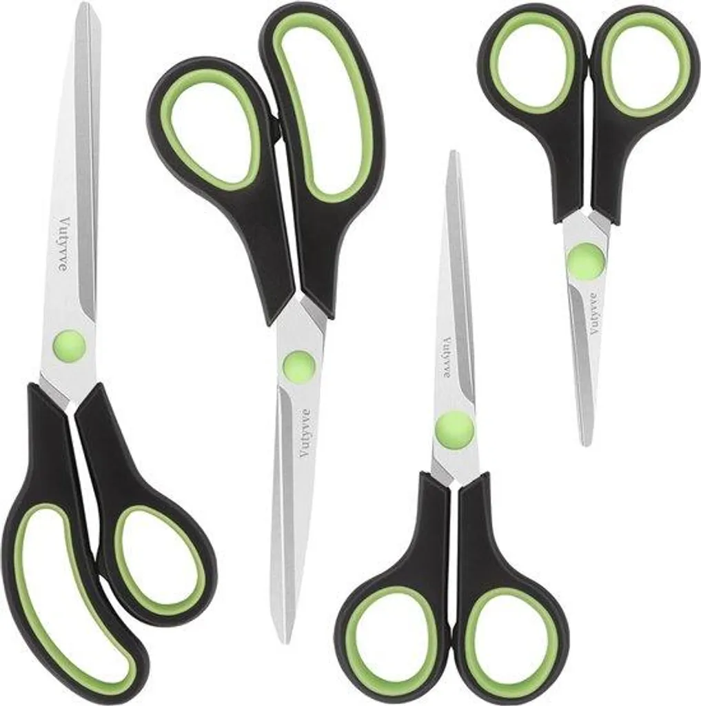 Jeu d'outils de coupe multifonctions noir et vert, kit complet de 12 pièces