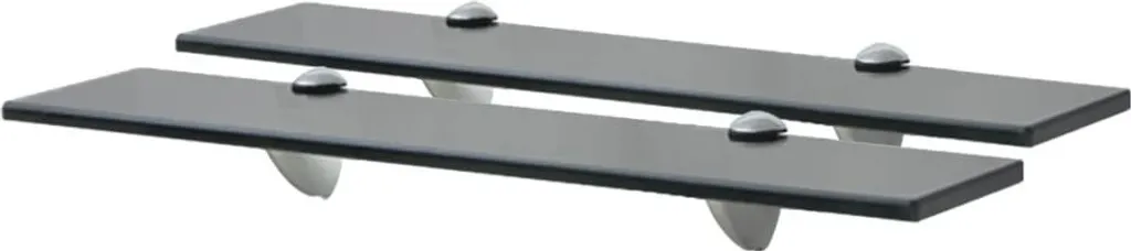 The Living Store Mensole galleggianti 2 pezzi in vetro 50x10 cm 8 mm