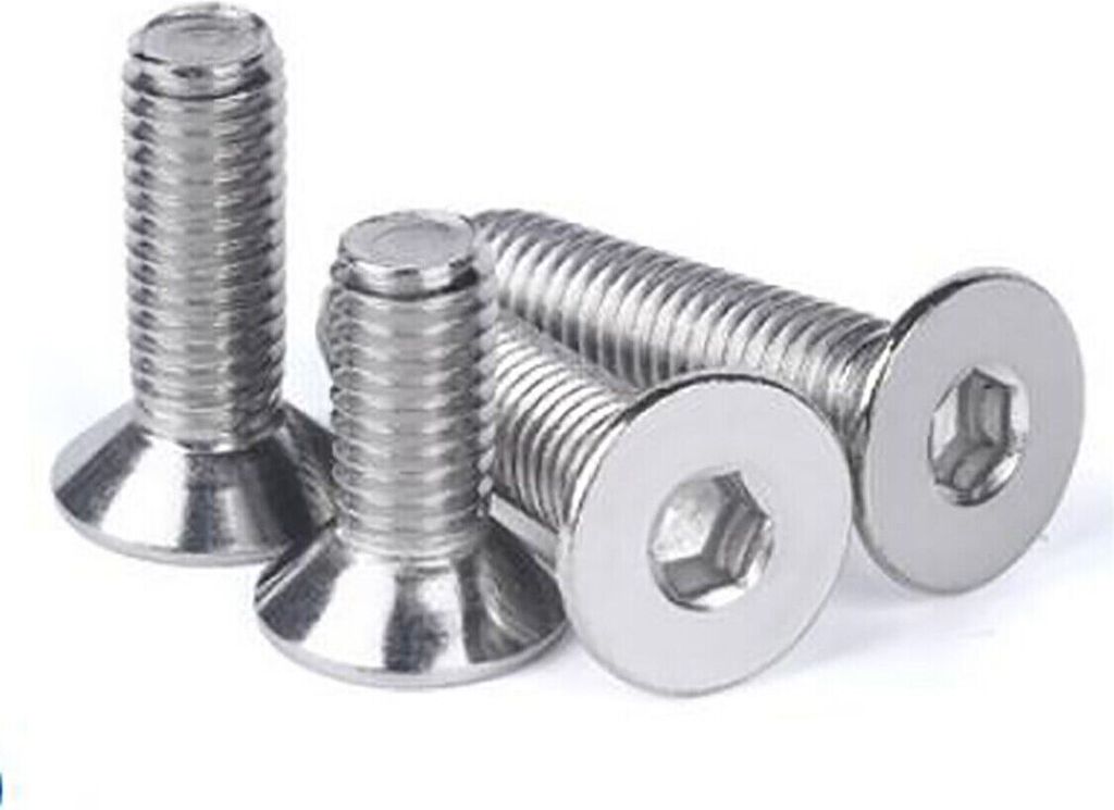 10 Stück Senkschrauben DIN 7991 ISO 10642 galv. verzinkt 8.8 Maschinenschraube M6x10mm