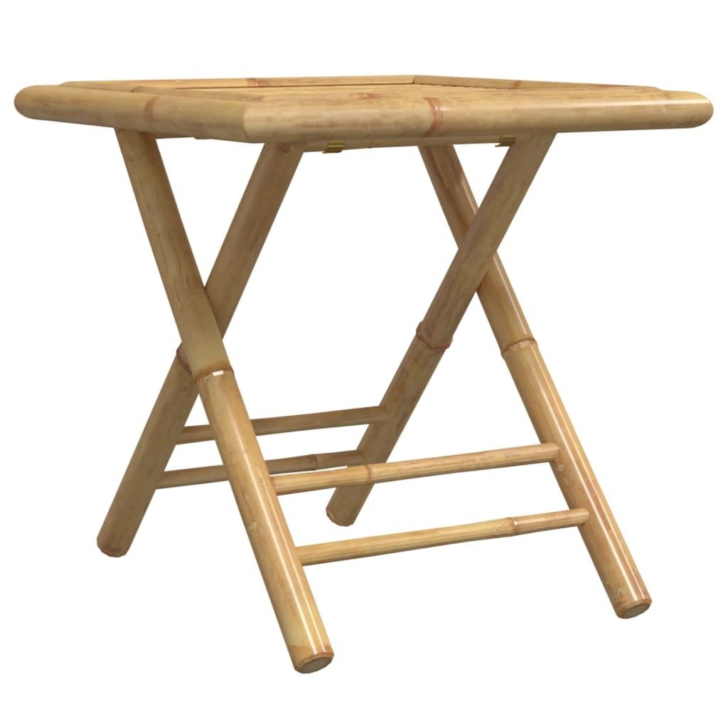 vidaXL Składany stolik ogrodowy 45x45x45 cm bambusowy Zdjęcie produktu 