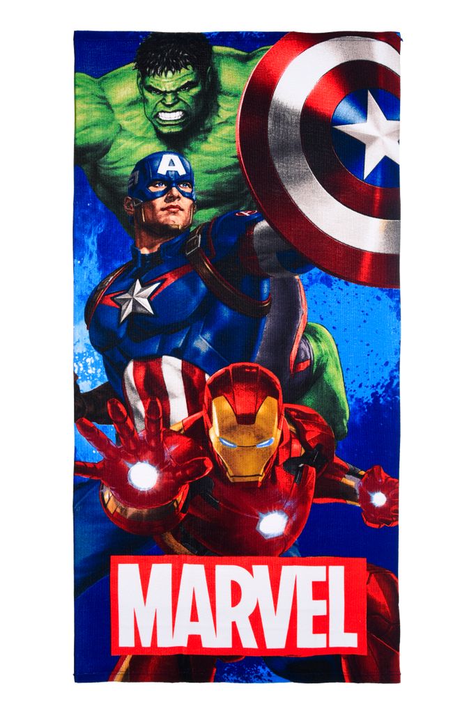 Avengers Badetuch Strandtuch Jungen Handtuch Kinder Marvel Iron Man Captain America Hulk