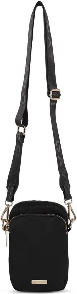 DAY ET Sac à Épaule Bandoulière Compact Mini en Tissu Noir Élégant