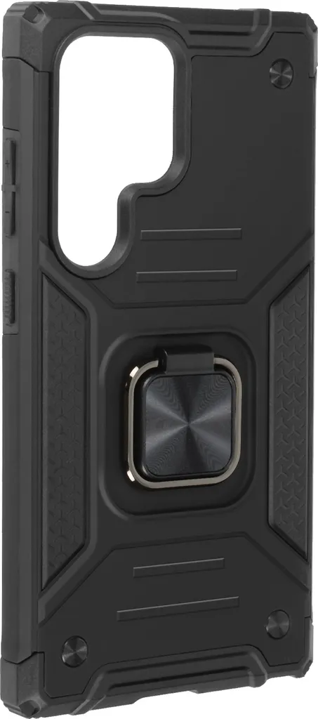 Cover Avizar Galaxy S24 Ultra Nera: Sicurezza Business con Stand