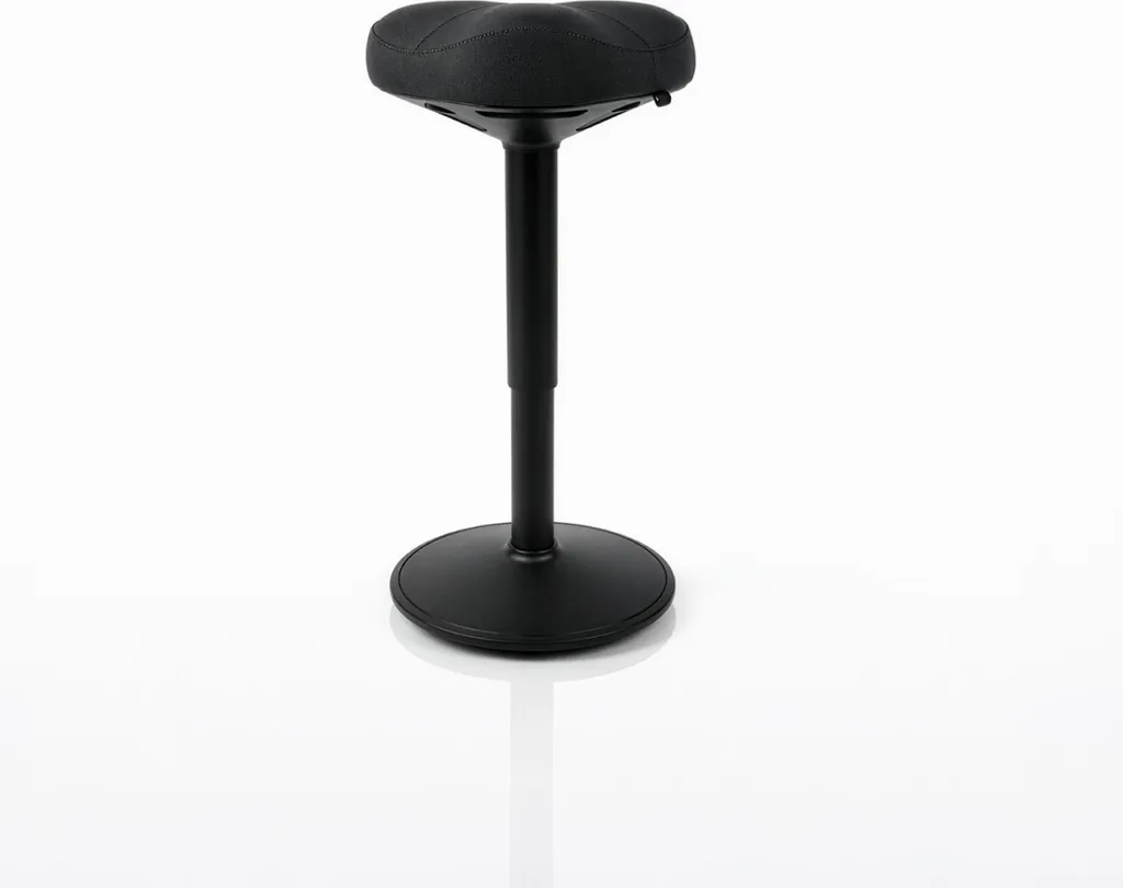 Siège de bureau JAN NOWAK pour télétravail, tabouret équilibre noir pro