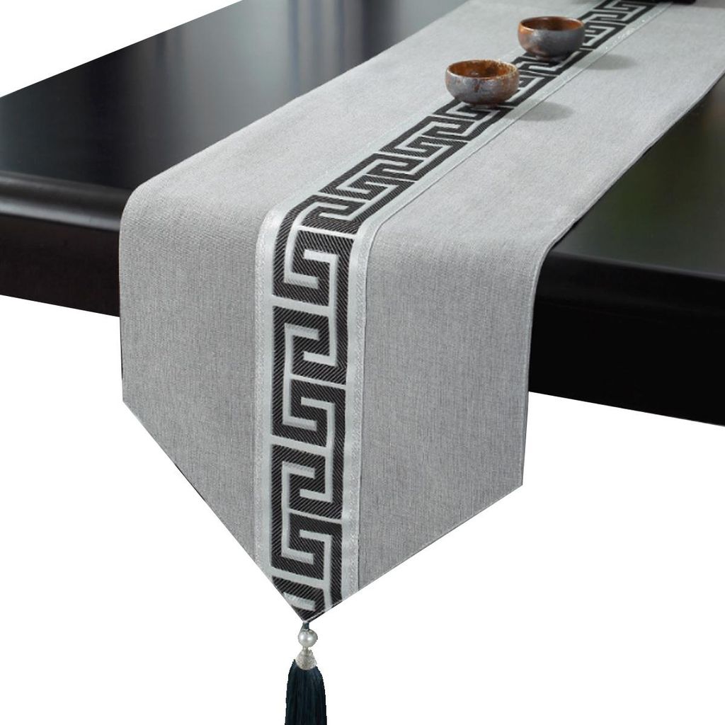 Tischläufer im chinesischen Stil, Tischflagge im chinesischen Stil, Restaurant-Kaffeetisch-Tischflagge, lange Tischdecke, Teetischdecke, Handtuch,...