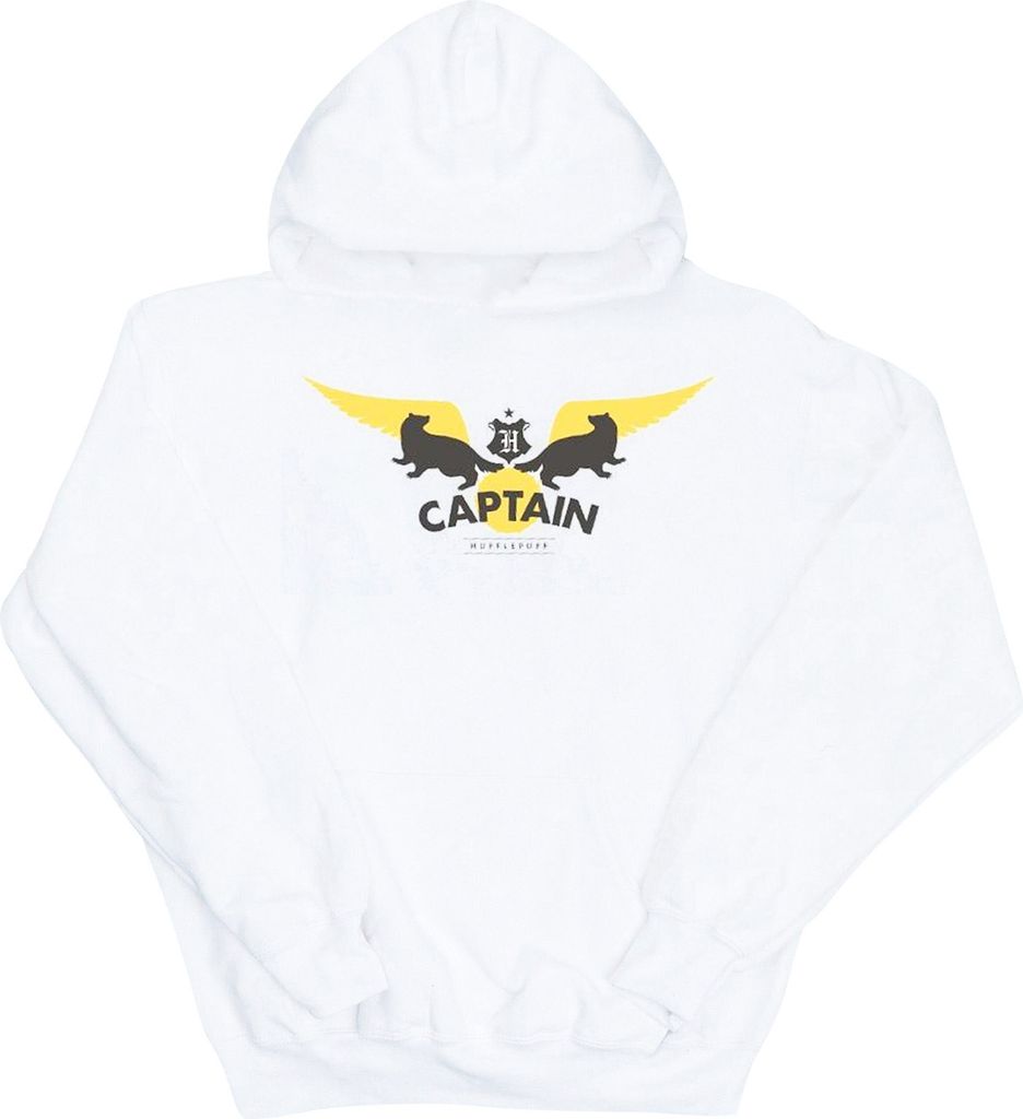 Harry Potter - "Hufflepuff" Kapuzenpullover für Herren BI50012 (S) (Weiß)