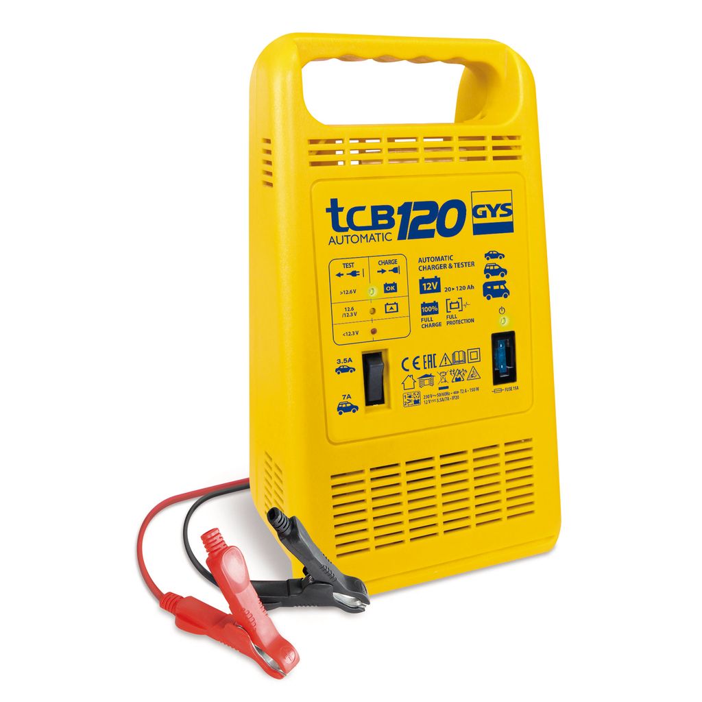GYS Autobatterie Ladegerät Batterieladegerät 230V 150W für KFZ LKW Motorrad 023284