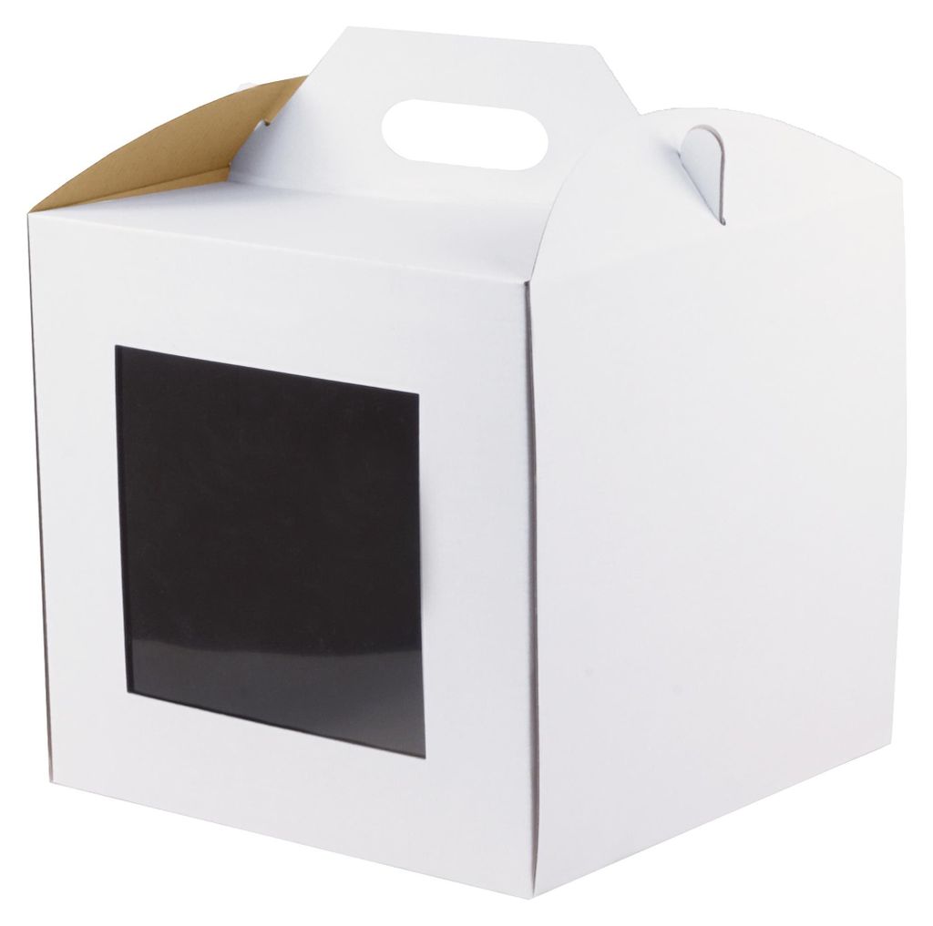 KAPAK, boîte de transport pour gâteaux, blanche, 26x26x25 Image du produit 