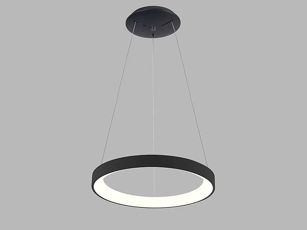 Lustre LED Noir CRI90 BELLA SLIM P-Z - Couleur de Lumière Réglable