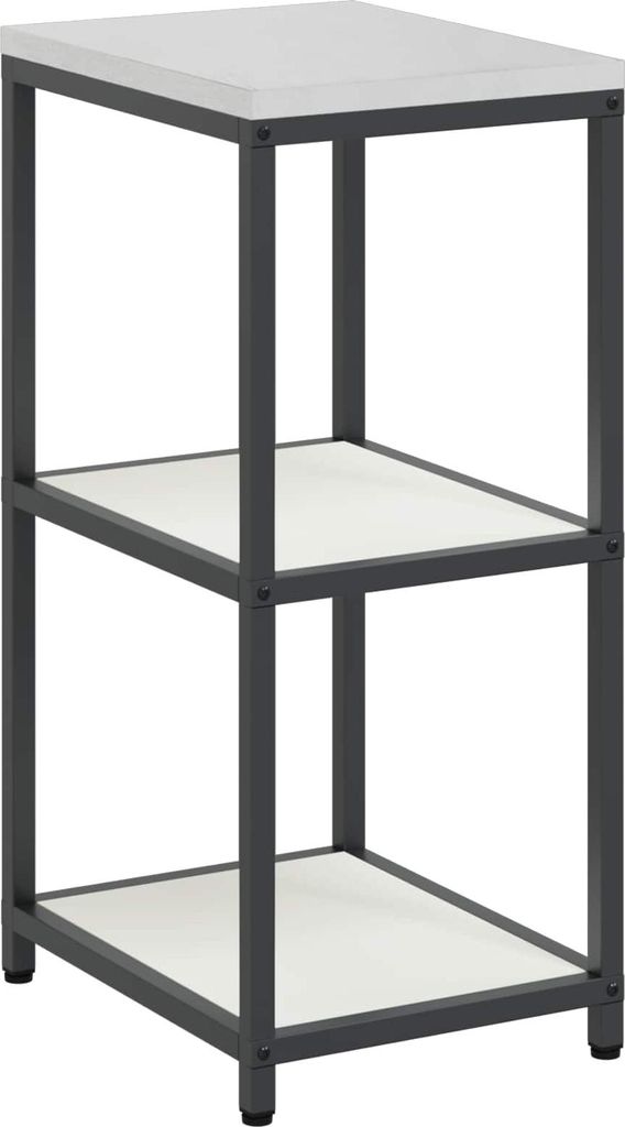 Küchenaufbewahrung mit Regal Weiß 60 x 50 x 92 cm Stahl