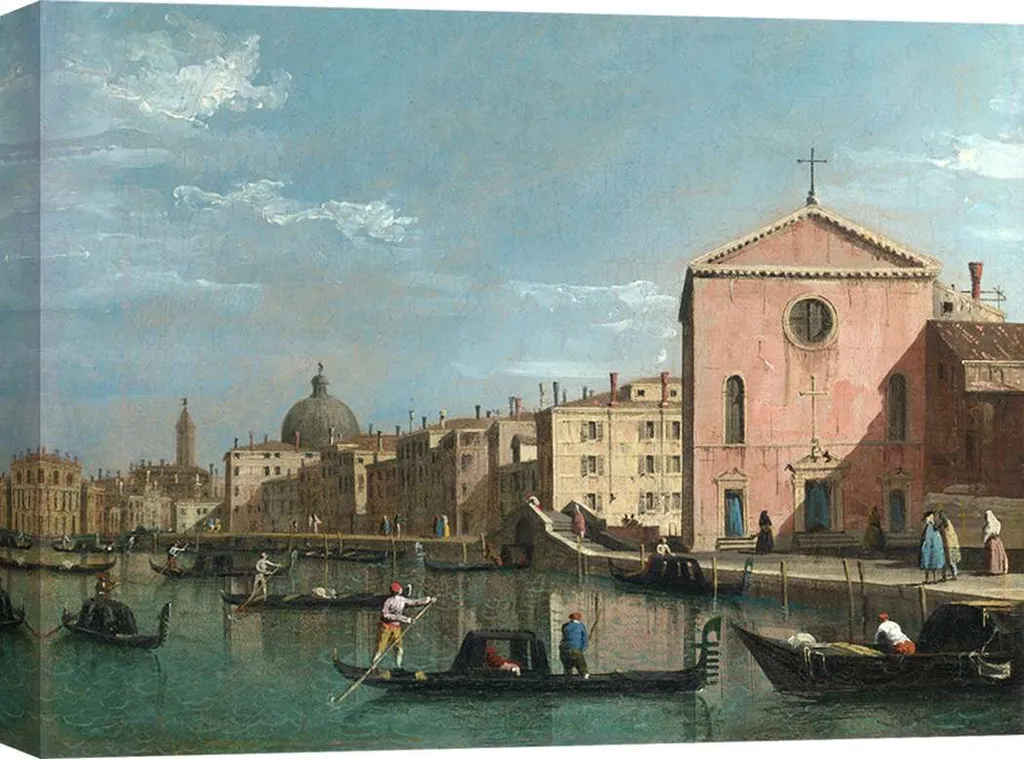 Toile murale Canaletto Grand Canal Venise pour salon élégant 70x50 cm