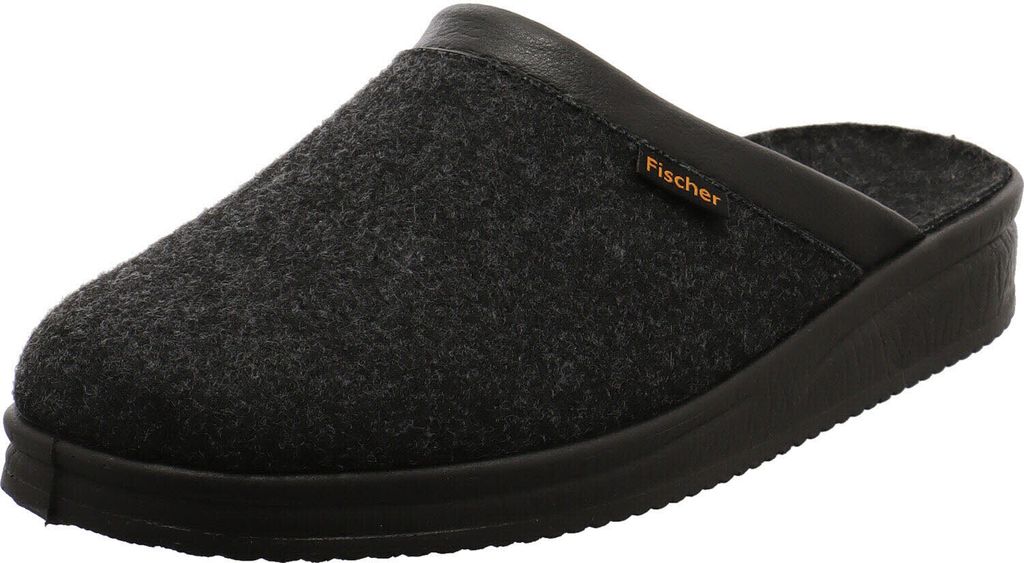 Fischer Markenschuh Herren Hausschuh Andy grau Produktbild 