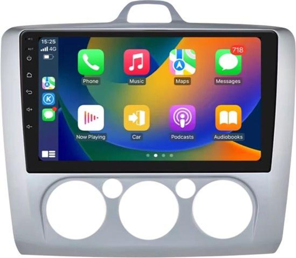 Autoradio mit Bluetooth und CarPlay für Ford Focus Exi MT Mk2/Mk3 (2004–2011) – Kompatibel mit Apple und Android – Stereoanlage mit Navigati...