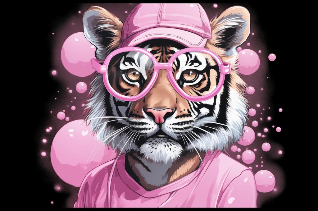 Plakat 91,5x60cm Menschlicher Tiger