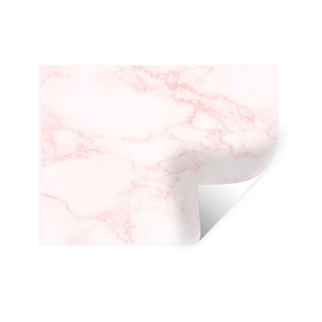 MuchoWow Wandtattoo Wandsticker Wandaufkleber Marmor - Textur - Rosa - Schick 120x90 cm Selbstklebend und Repositionierbar - Aufkleber