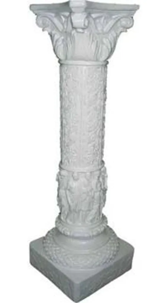 Grande Statue Colonne 72cm Design Sculpté C4 Support Ornemental