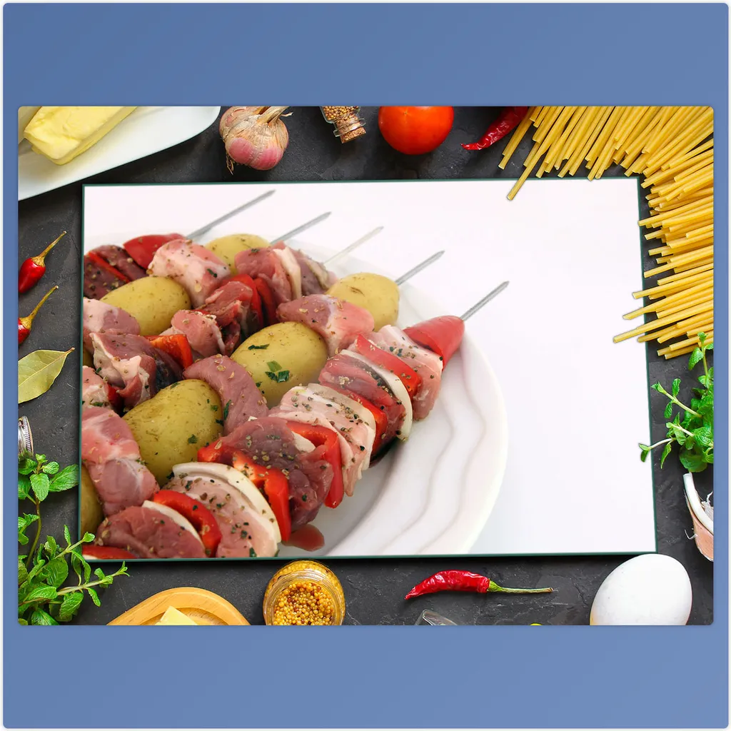 Piastra Vetro 80x52 Food Brown per Piano Cottura | Protezione Totale - 3