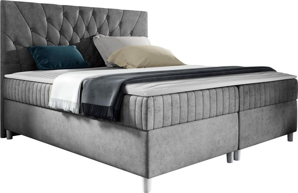 MIRJAN24 Boxspringbett Prowansja, Ehebett mit zwei Produktbild 