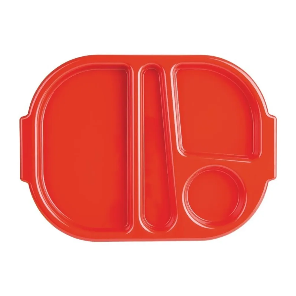 Occasione Stock: 10 Vassoi Rossi Olympia Kristallon 32,2cm Plastica Dura