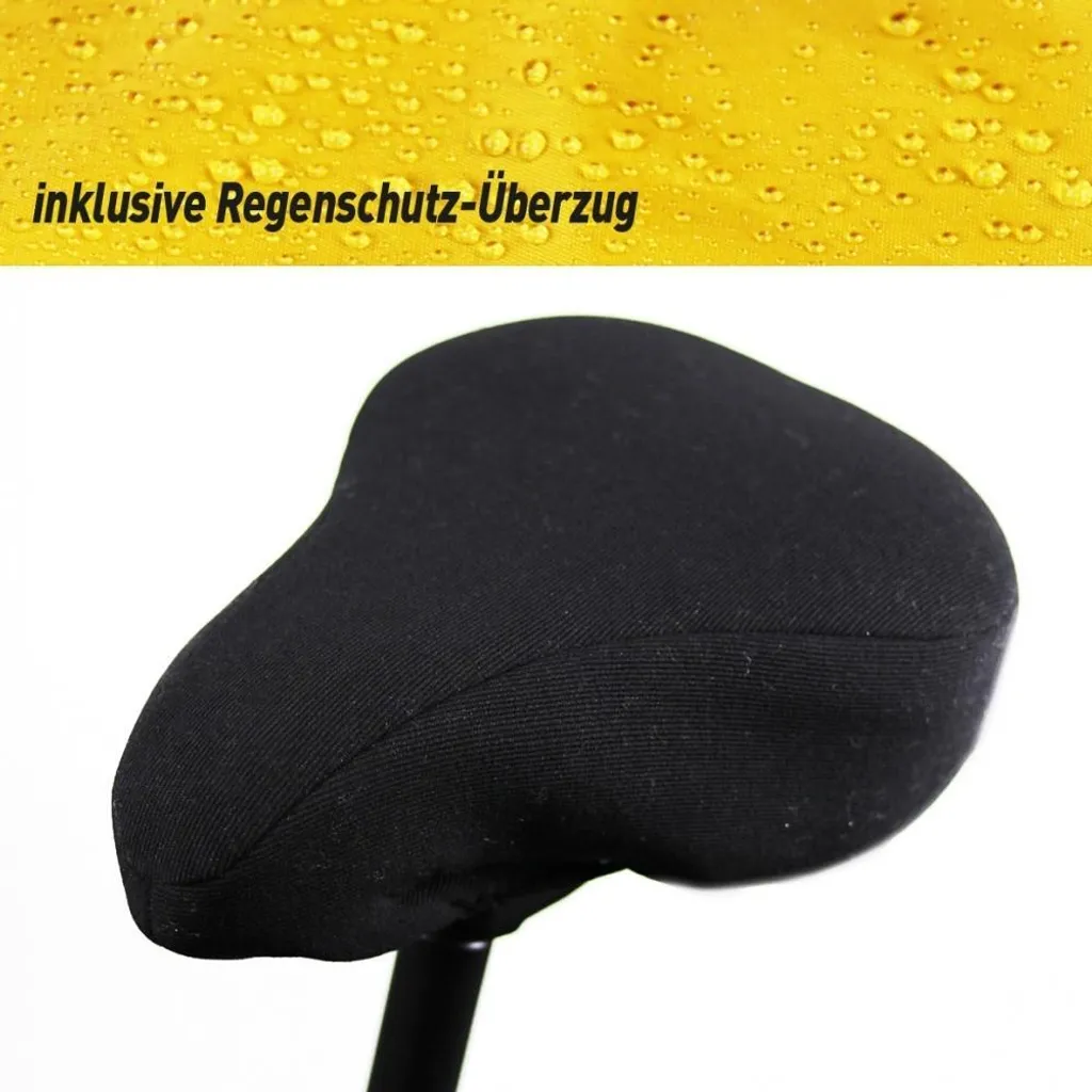 Haberland Housse de selle XXL noire en Perlon imperméable pour vélo