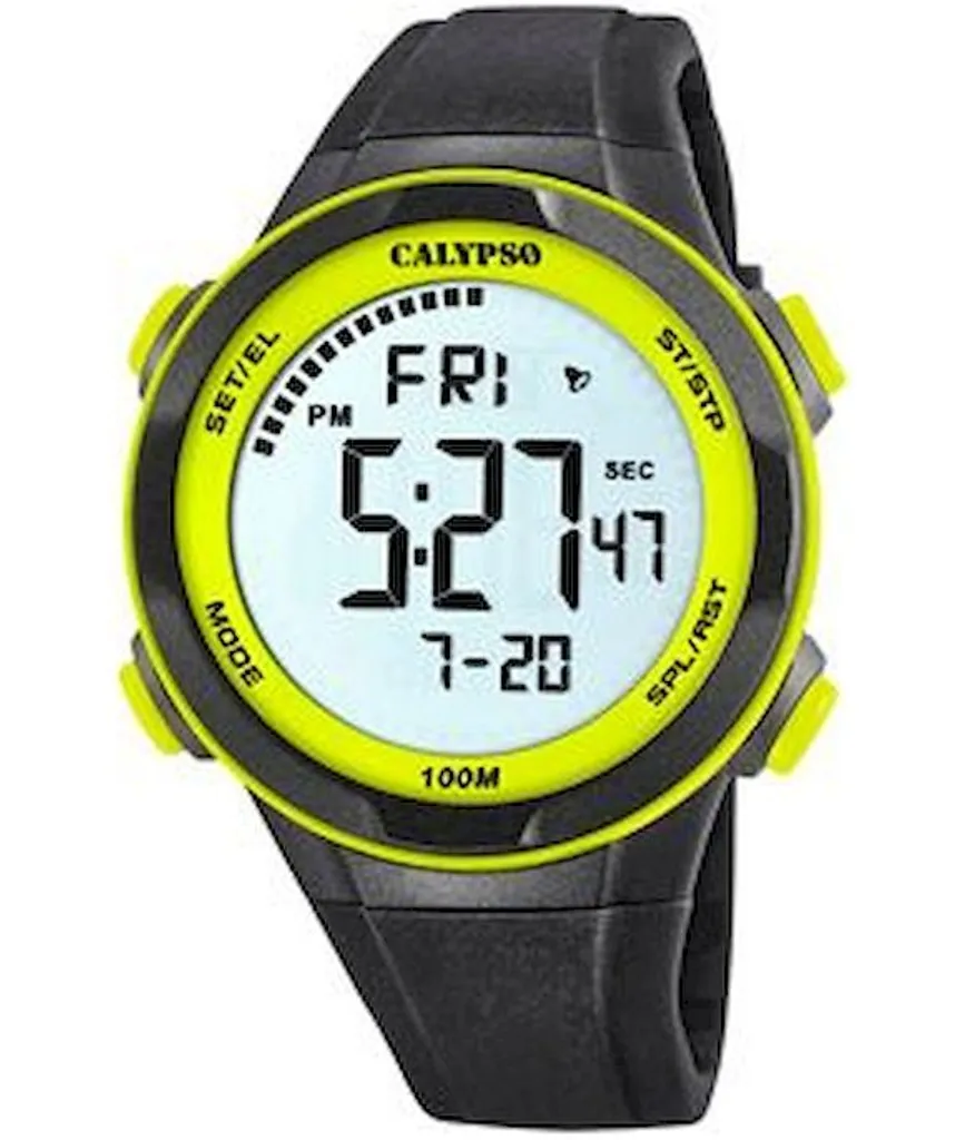 Calypso K5780/1 Orologio Digitale Uomo Nero - Resistente 10 ATM