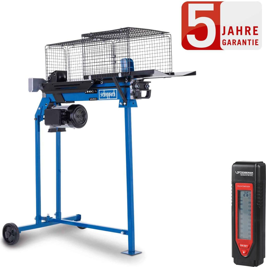 Scheppach Holzspalter HL760LS 7t 230V max.520mm inkl. Holzfeuchtemessgerät