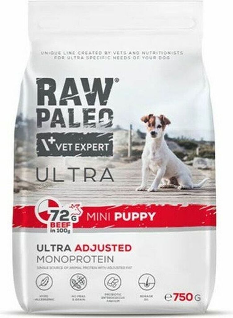 RAW PALEO Ultra Mini Puppy Beef - sucha karma dla szczeniąt Zdjęcie produktu 