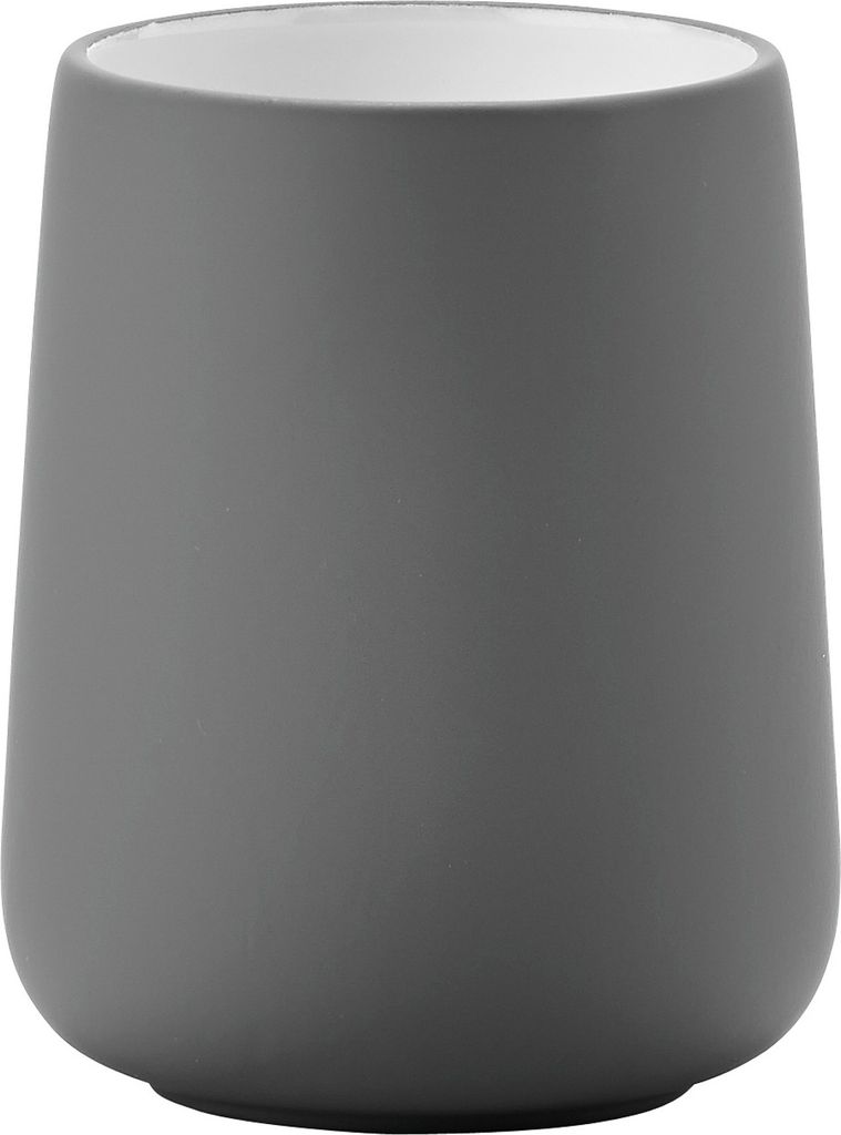 ZONE Zahnbürstenbecher NOVA mit Soft-Touch, grau