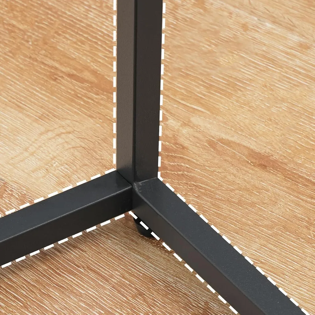 Console Entrée Industrielle 75cm - Table Console étroite Bois et Métal - 8