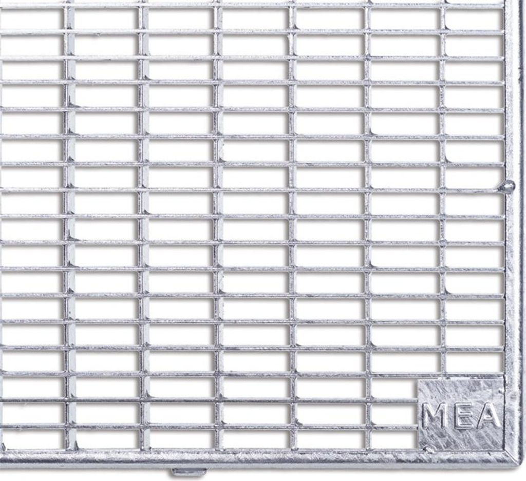 MEA Lichtschachtrost begehbar 125x70 cm - Maschenrost 30/10 mm