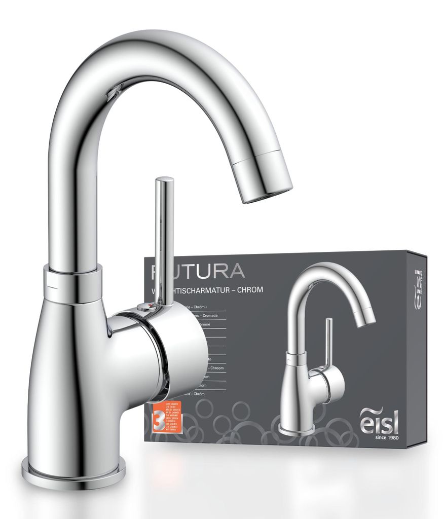 eisl Waschtischarmatur FUTURA, energiesparender Wasserhahn Produktbild 