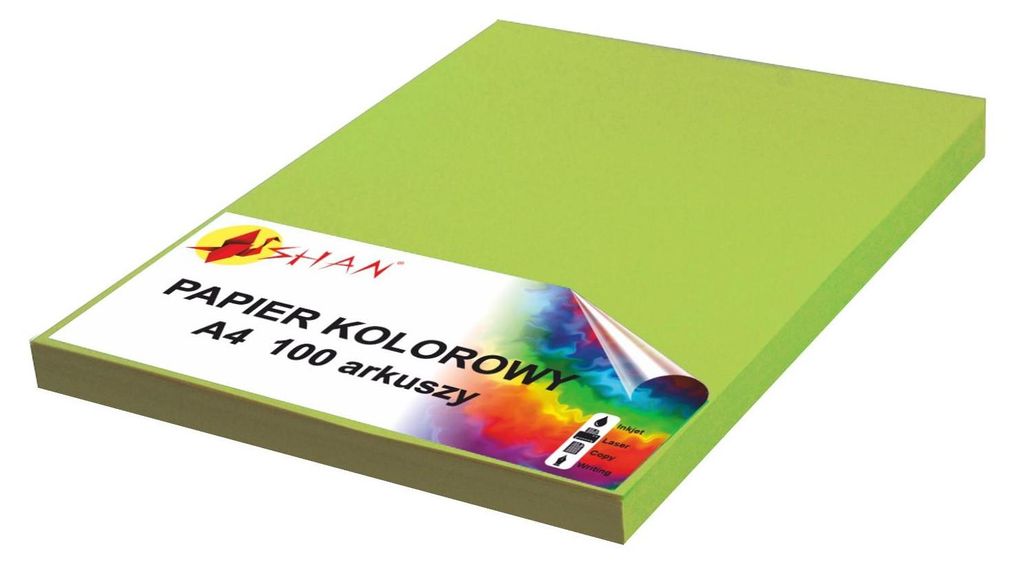 Farbpapier A4 120g grasgrün 100 Blatt
