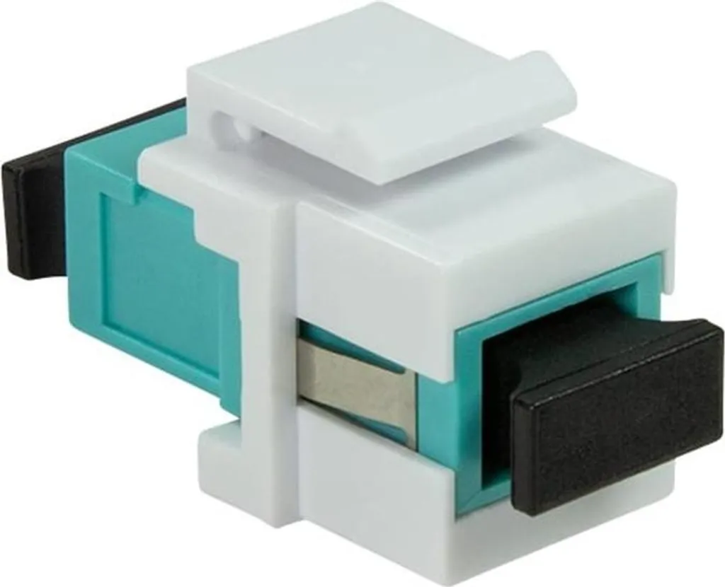 Coupleur SC-Simplex Multimode LogiLink OM3 à Faible Perte Bleu Aqua - 3