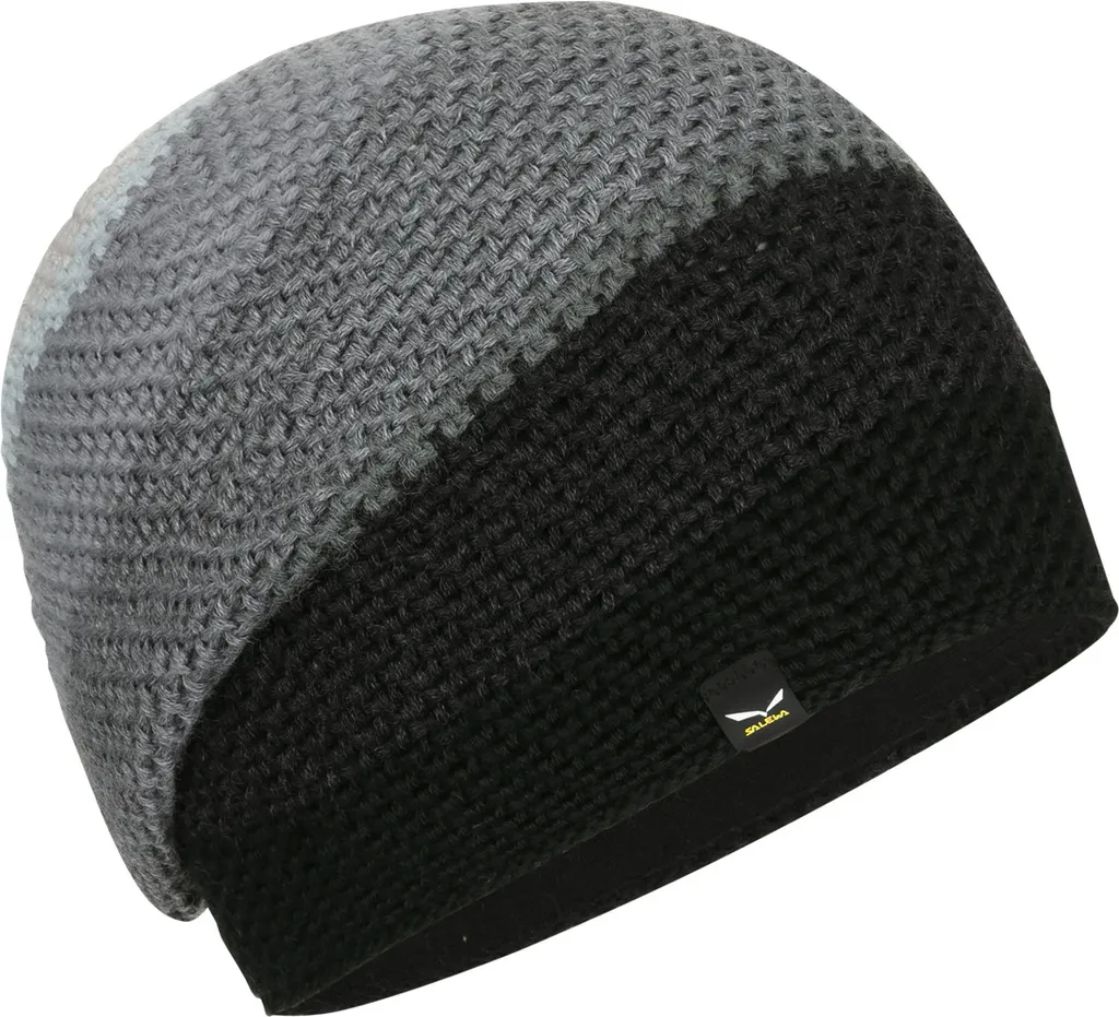 Bonnet de Ski en Laine Mélangée Salewa Sella Am Gris Anthracite UNI58