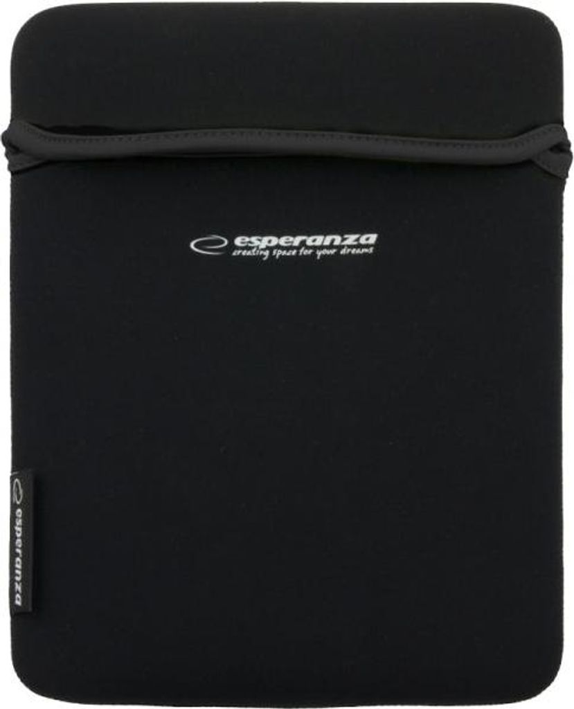 Esperanza Neopren-Tasche für Tablet 9,7 Zoll Et172K Schwarz/Schwarz