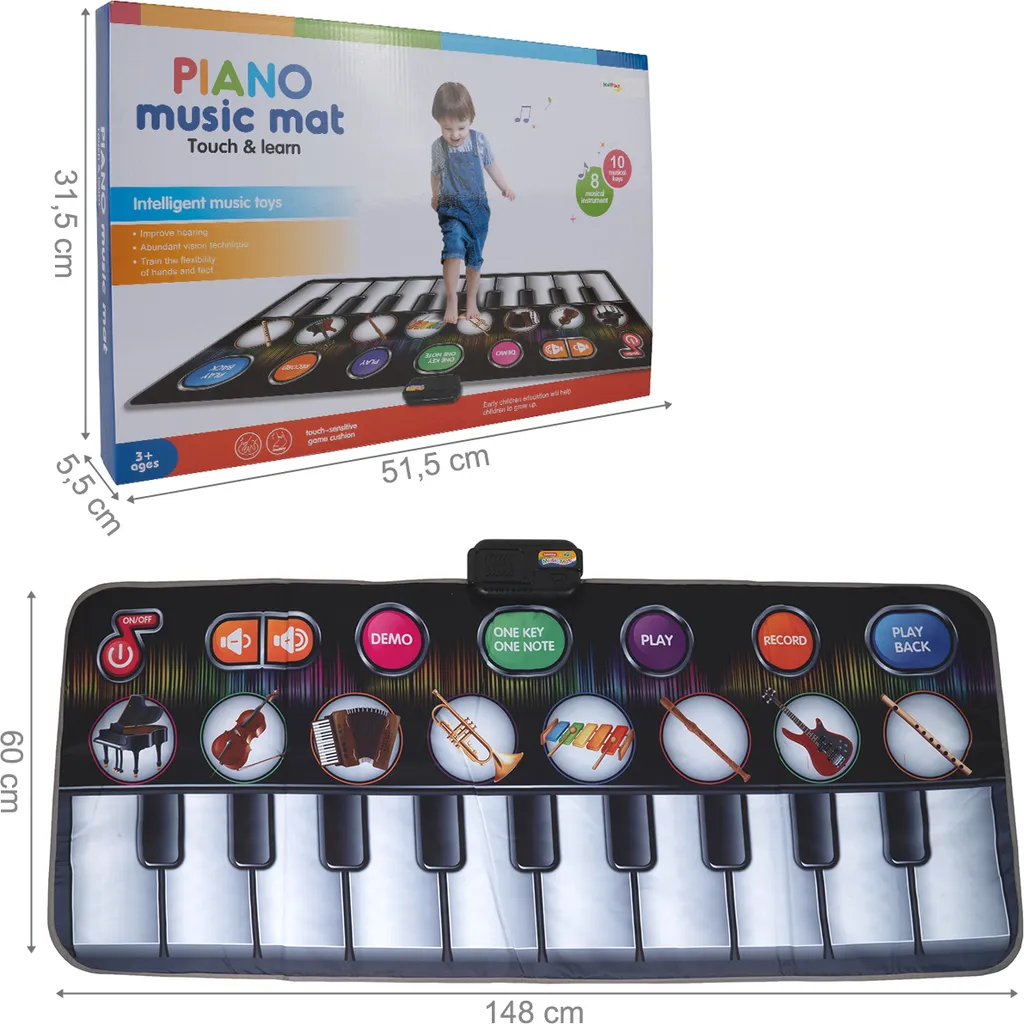Tapis Musical Interactif MalPlay avec Clavier Multi-Modes pour Petits 3+ - 2