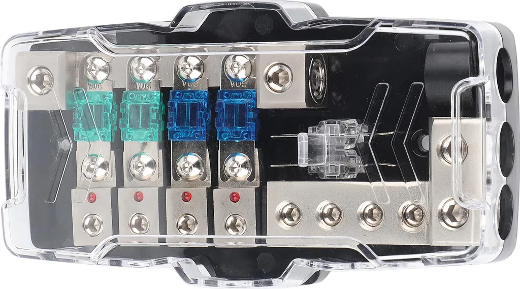 Sécurisez votre sono avec ce bloc de distribution 4 voies LED voiture