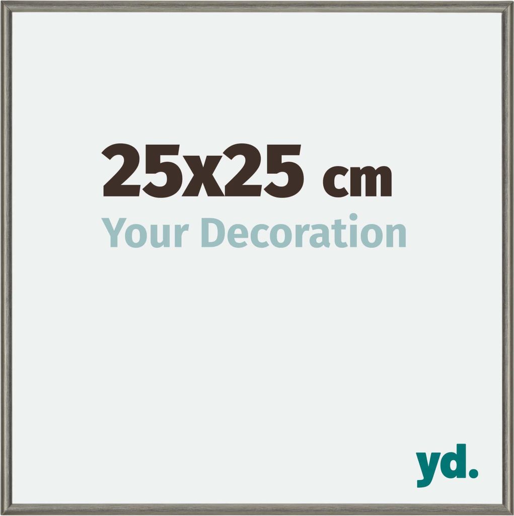 Bilderrahmen, 25x25 cm, Mercury Struktur, Aluminium, New York