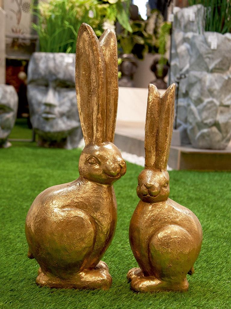 Gilde Figur, králík, "Králík", magnézium, zlatá barva, Obrázek produktu 